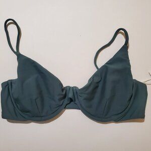 NWT Mikoh BOSA Underwire Bikini Top, in Petrol green, S M L, SOLD OUT online!